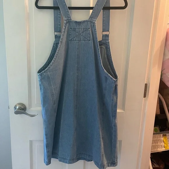 Amazon Blue Denim Overalls Dress - Picture 2 of 2